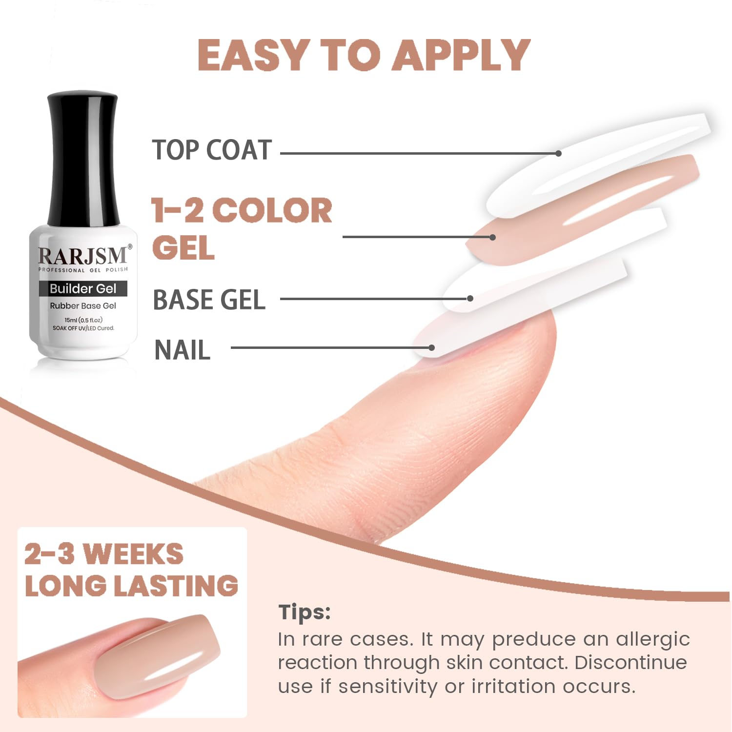 Desprendible y removible con la base gel-desprendible