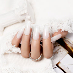 Gel base RARJSM tono blanco lechoso para brillo natural.