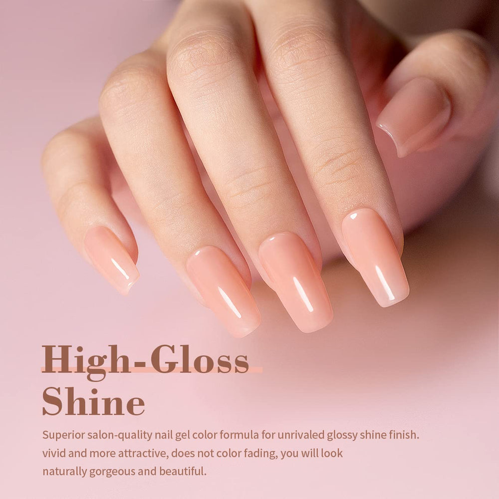 RARJSM Base Nude Rose: aplicación con pincel para extensión rápida