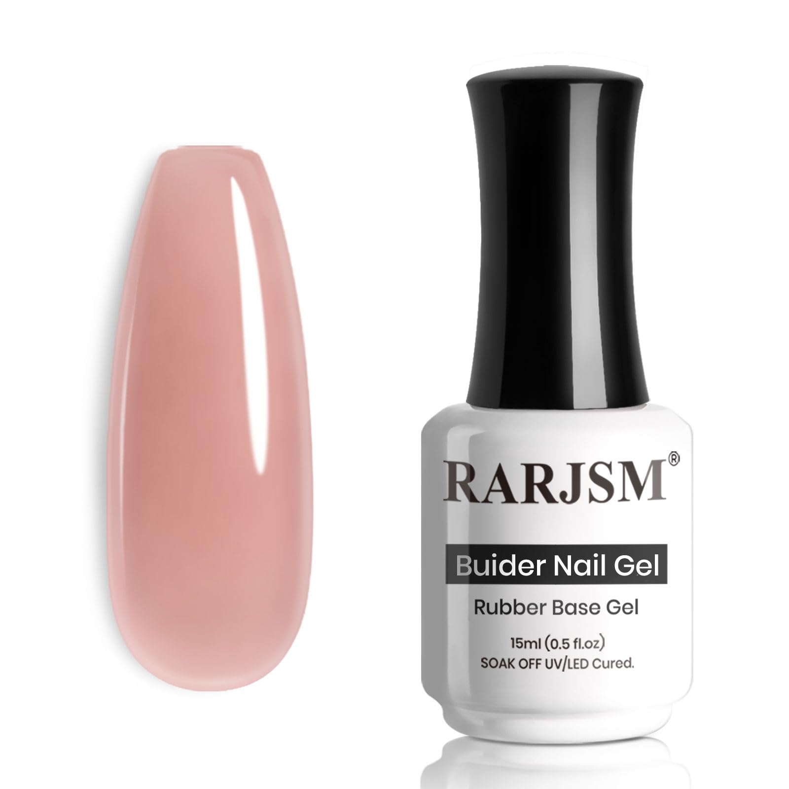 RARJSM base-gel nude: capa base para uñas con tono nude suave.