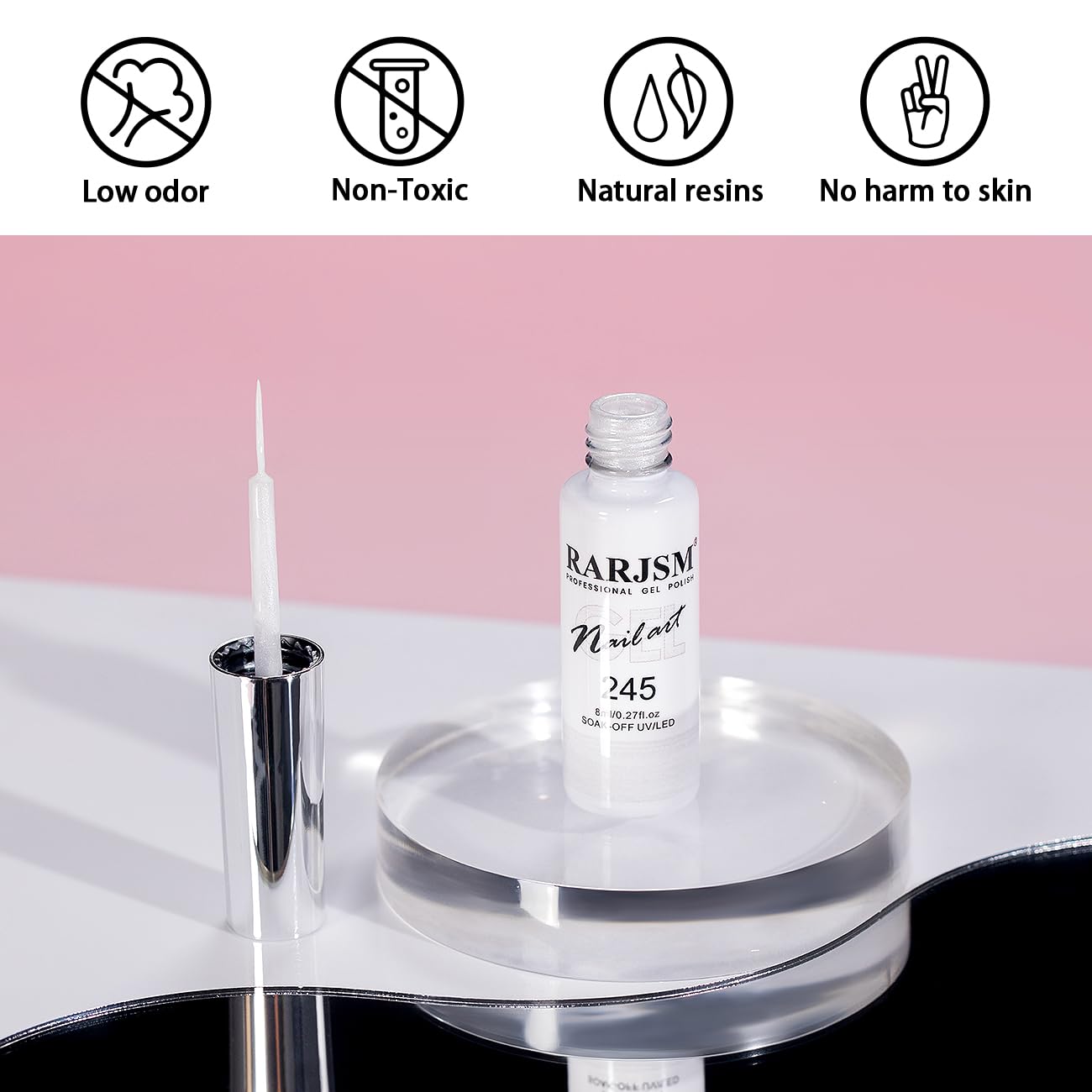 Gel de arte de uñas versátil para diseños simples o detallados RARJSM.