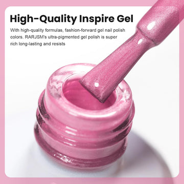 RARJSM envase 15 ml rosa neón listo para crear uñas modernas.