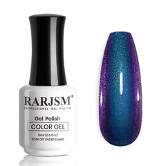 RARJSM Esmalte gel camaleónico muestra cambio de color según la luz