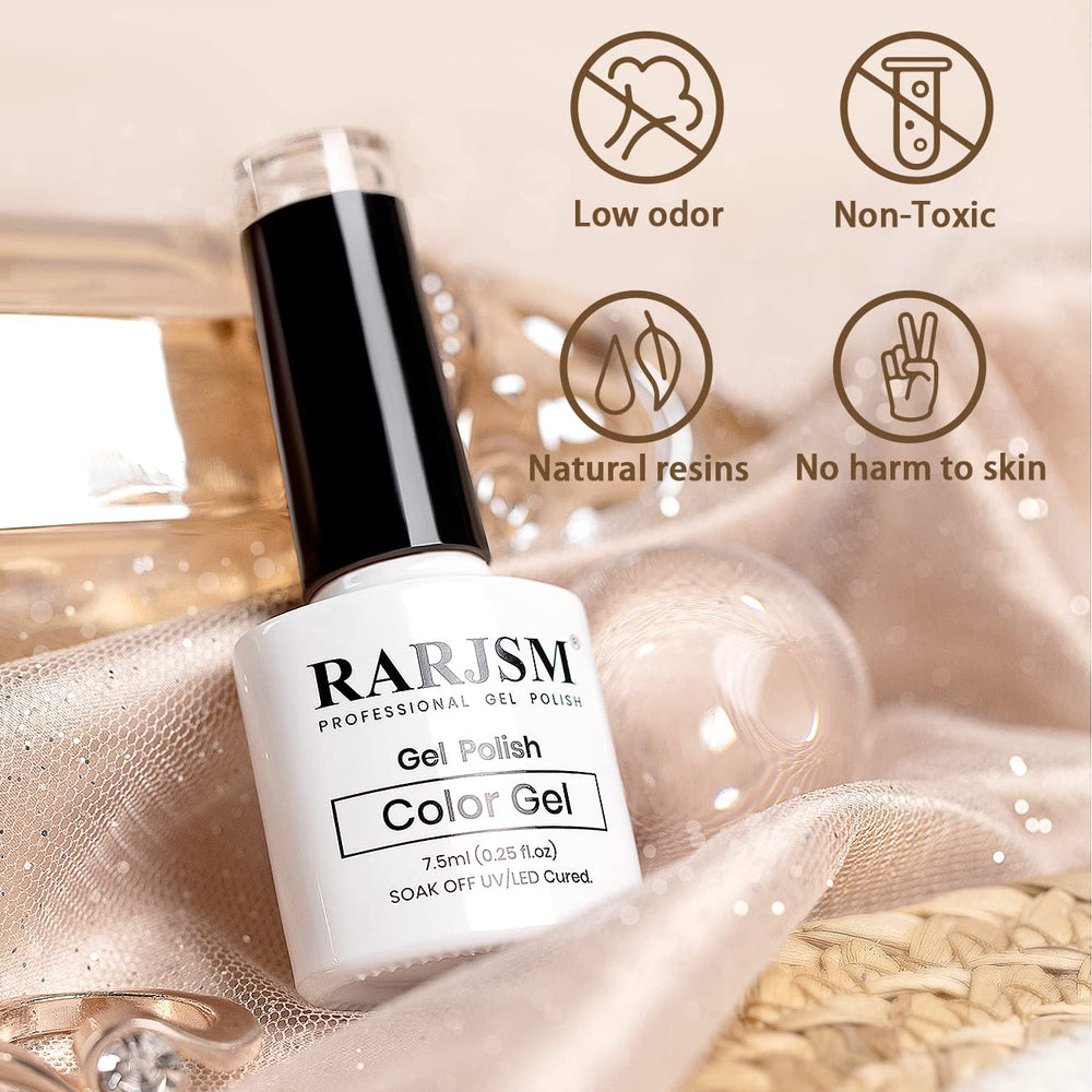 RARJSM gel con glitter añade destellos sutiles para fiestas.