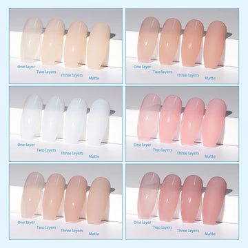 RARJSM nude para manicura francesa, tono neutro ideal.
