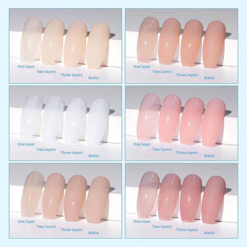 RARJSM nude para manicura francesa, tono neutro ideal.