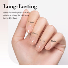 Capacidad de 15 ml del esmalte gel nude pink de rarjsm para varias manicuras