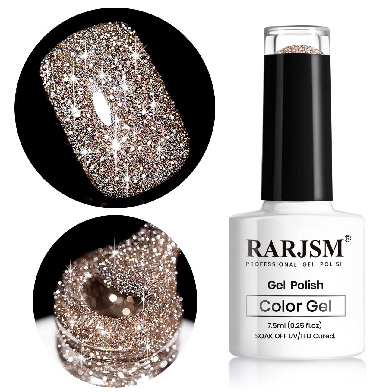 RARJSM gel de uñas para eventos, con acabado impactante.