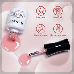 RARJSM nude gel, curado UV-LED, acabado brillante