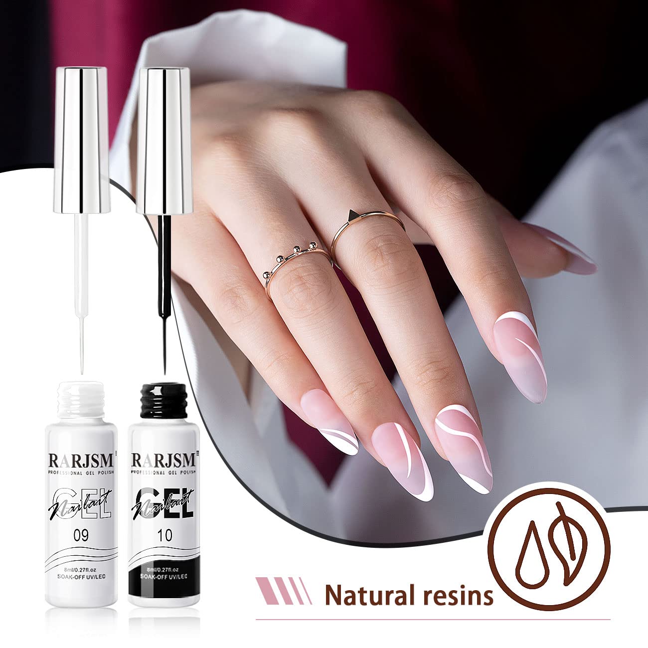 RARJSM gel uñas con secado UV/LED para endurecer cada capa