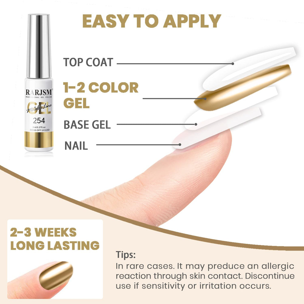 RARJSM set esmalte gel 8 ml para salón en casa.
