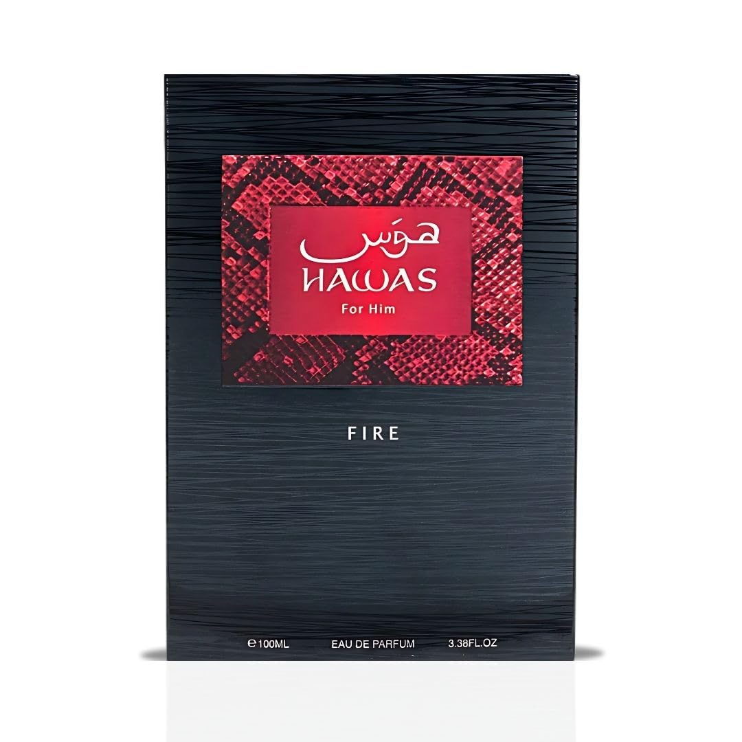 RASASI Hawas Fire, tapa elegante, primera impresión de lujo.