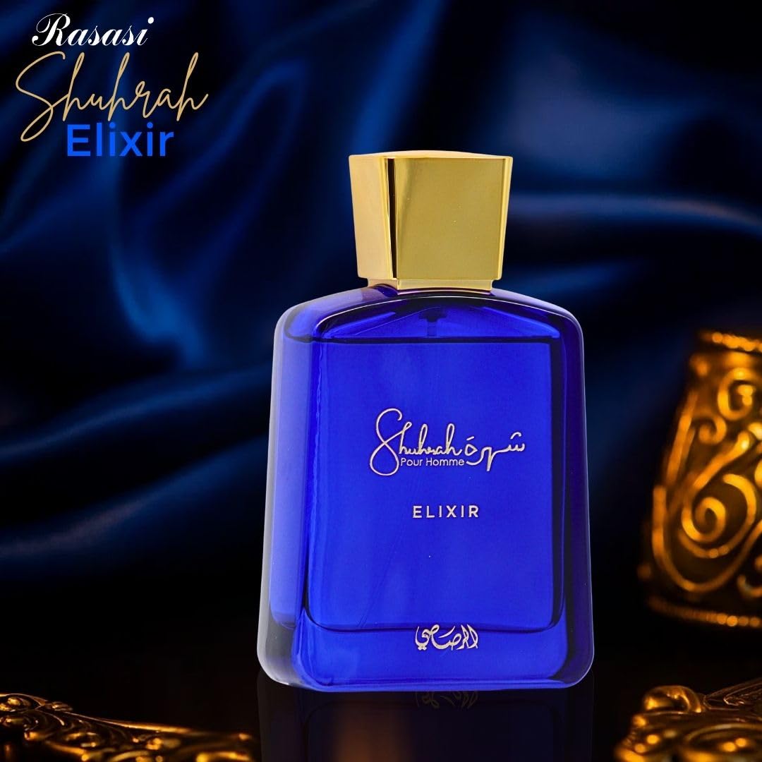 Rasasi Shuhrah Elixir Pour Homme, notas base envolventes para una estela distinguida.