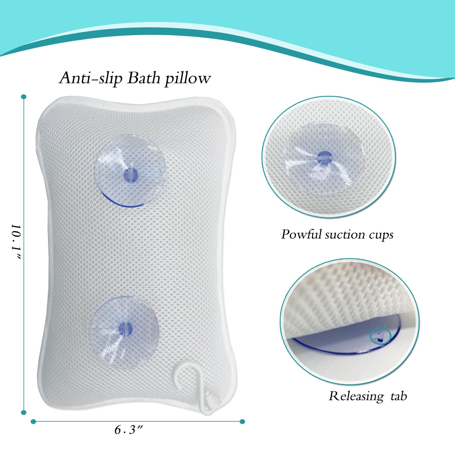 Almohada Rasenoo diseño ergonómico con soporte para cuello.