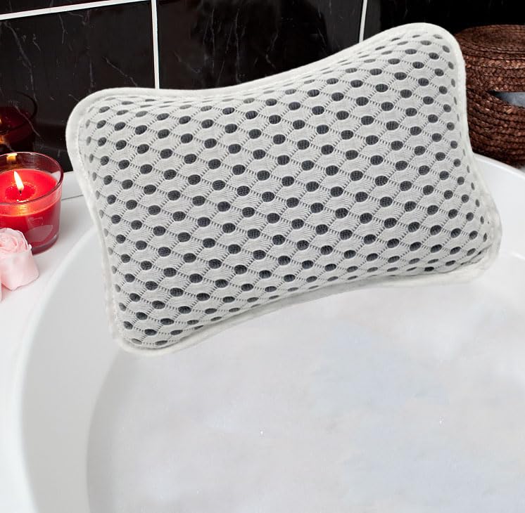 Almohada Rasenoo para bañera, soporte de cabeza cómodo para relajarse en el baño.