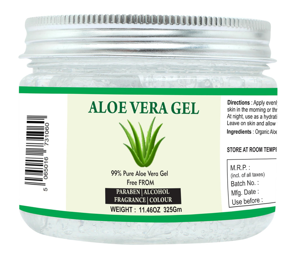 Raslok Gel Aloe Vera, bouteille, hydratation douce pour visage et cheveux.