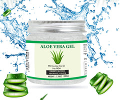 Raslok Aloe Vera Gel, textura suave para hidratar cabello y piel sin grasa.