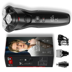 Rategist rasur eléctrica 3 en 1, para barba, nariz y patillas, uso seco o mojado.
