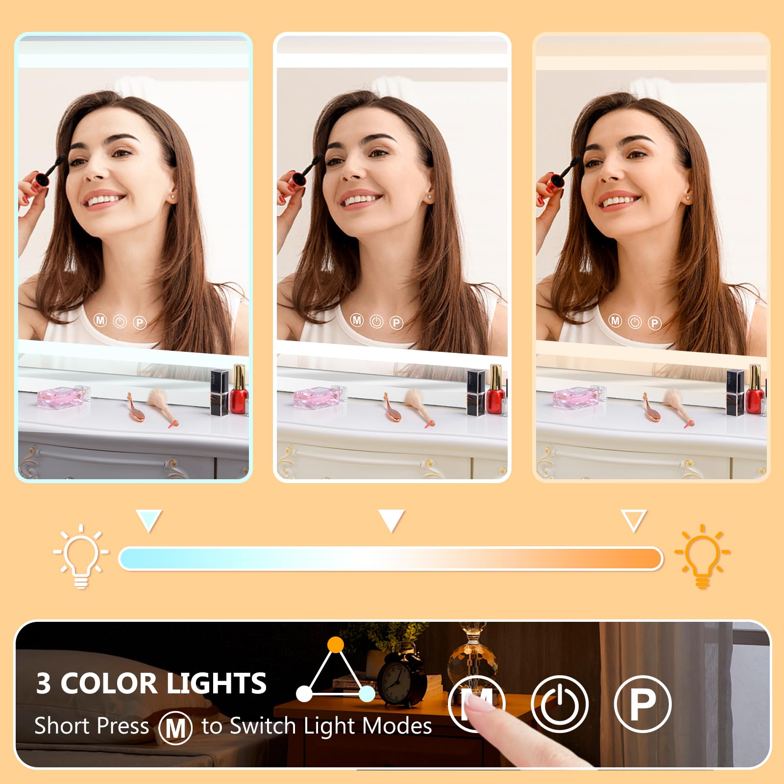 Ratsamee luces 3 colores ajustables para diferentes looks