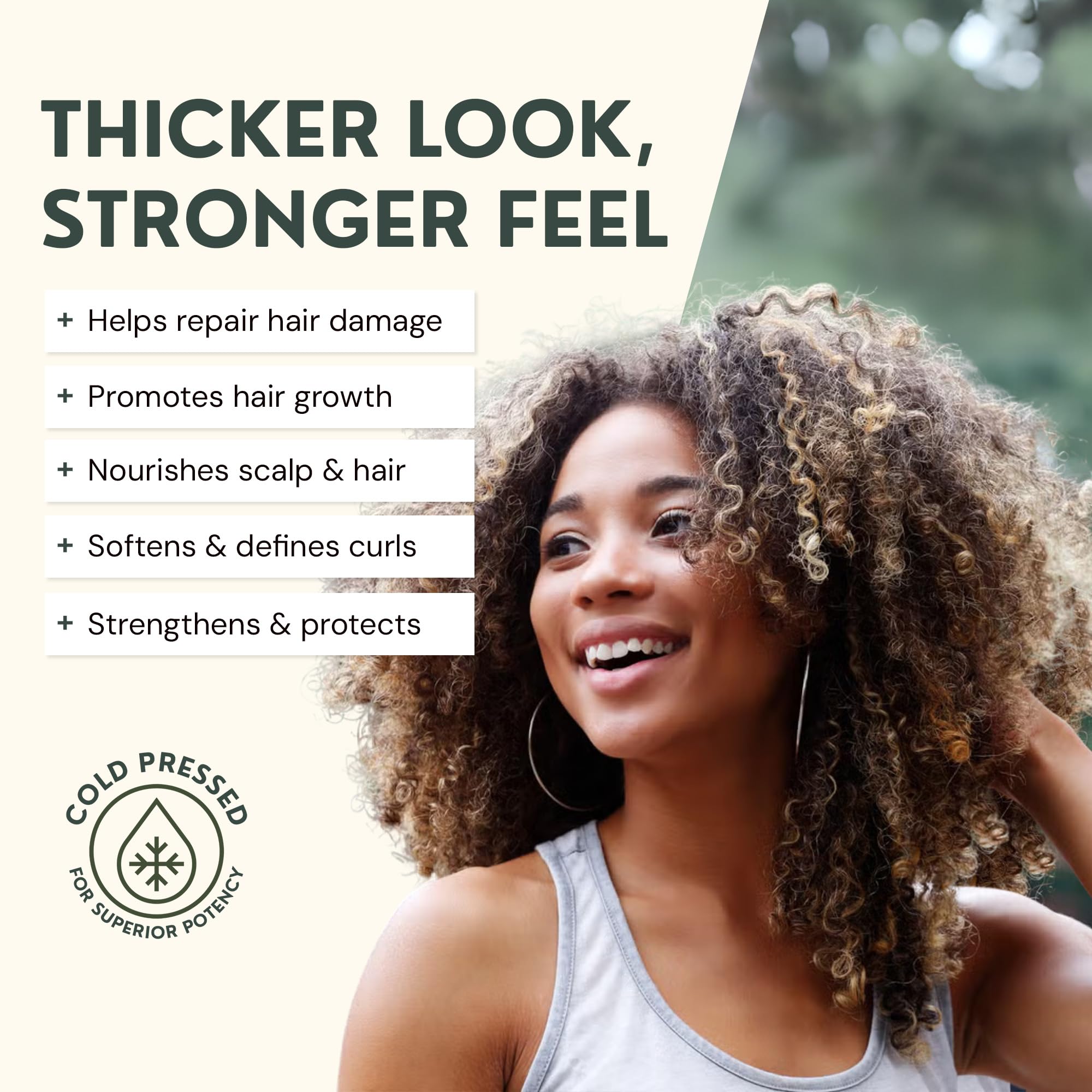 Brillo natural en cabello gracias a Batana Oil RAW ACTIVES.
