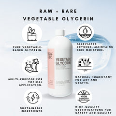 Glicerina vegetal Raw Plus Rare para uso tópico en piel