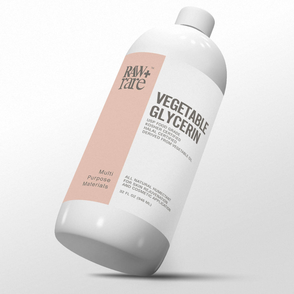 Raw Plus Rare glicerina vegetal, vertido suave para humectación de la piel