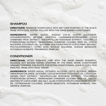 RAW SUGAR ingredientes lychee y sal marina para textura y frescura del cabello.
