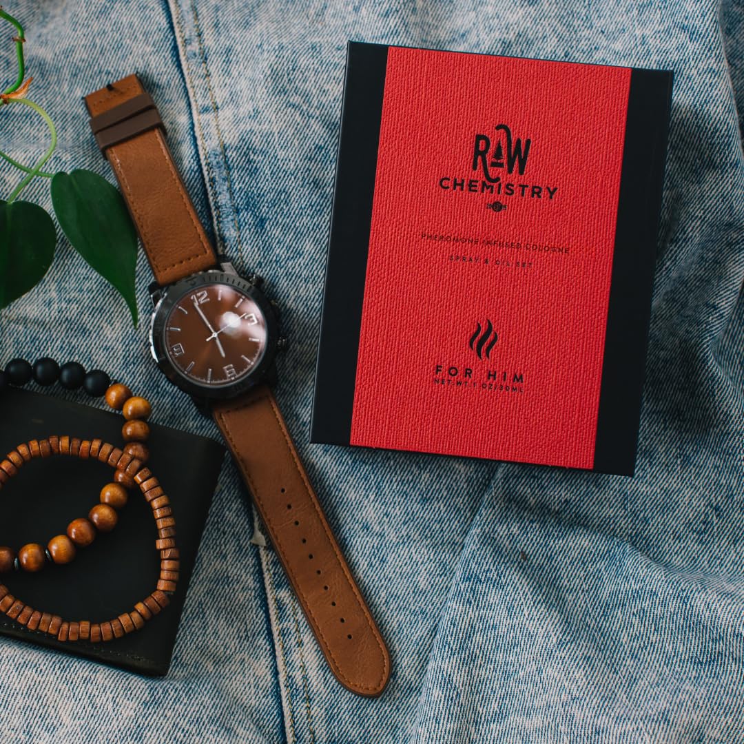 RawChemistry para el hombre, detalle del frasco, sensor de calidad premium