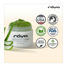 Raya Chlorophyll Masque: aloe vera para hidratación suave.
