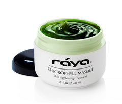 Raya Chlorophyll Masque: empaque compacto para cuidar la piel diariamente.