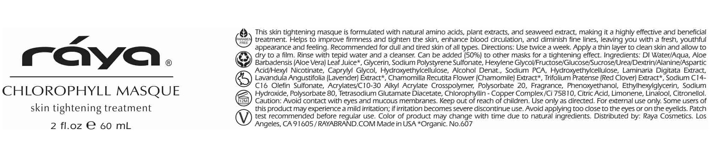 Raya Chlorophyll Masque: rutina diaria que complementa el cuidado facial.