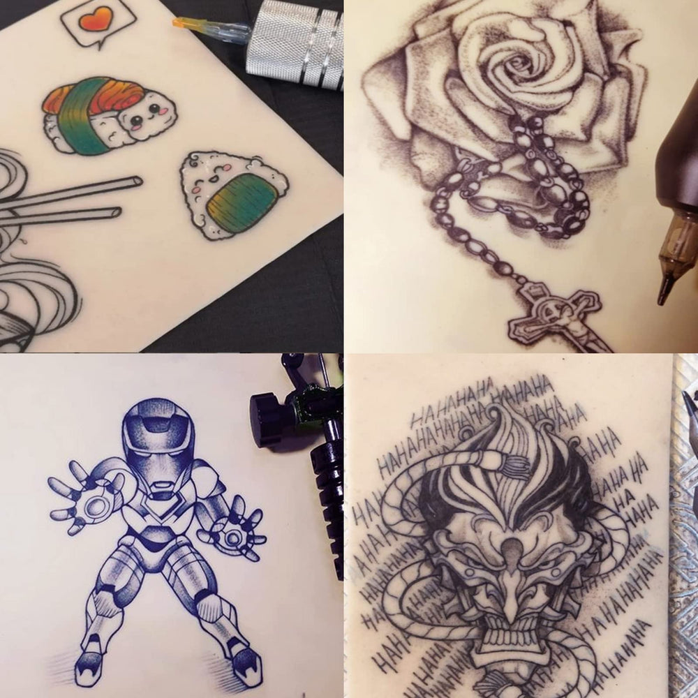 Rayyl piel práctica versátil que se adapta a contornos para practicar tatuajes.