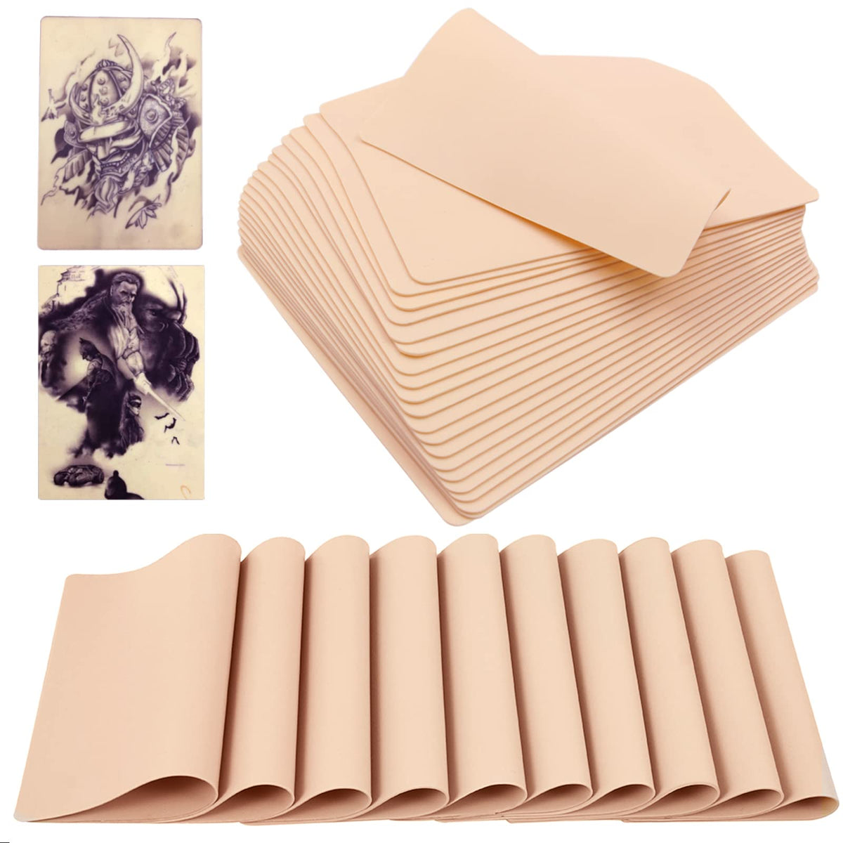 Rayyl piel práctica de silicona suave para perfeccionar trazos de tatuaje.