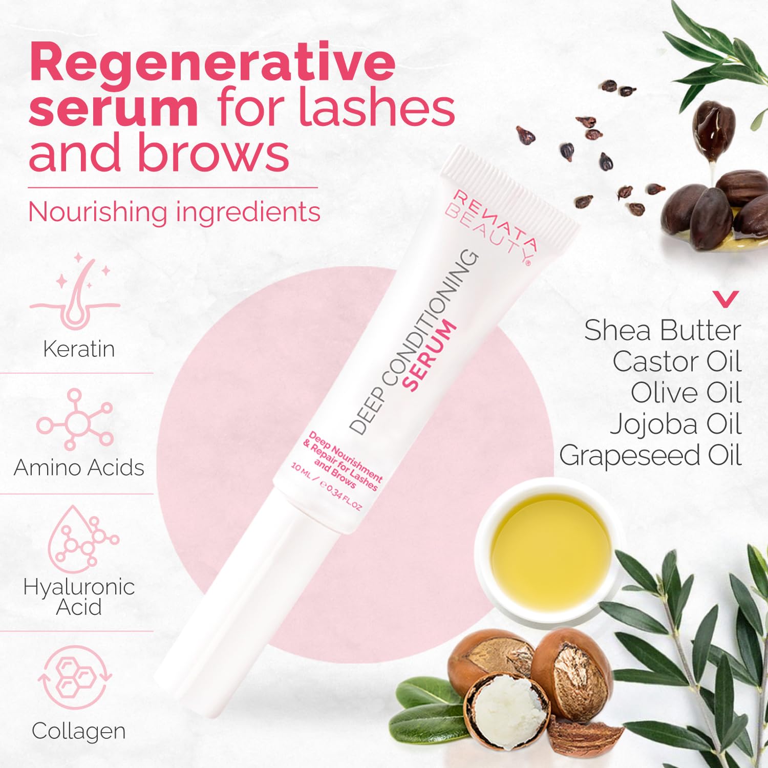 Aplicación diaria con RB Renata Beauty, cepillo suave para cejas y pestañas, cuidado cómodo.