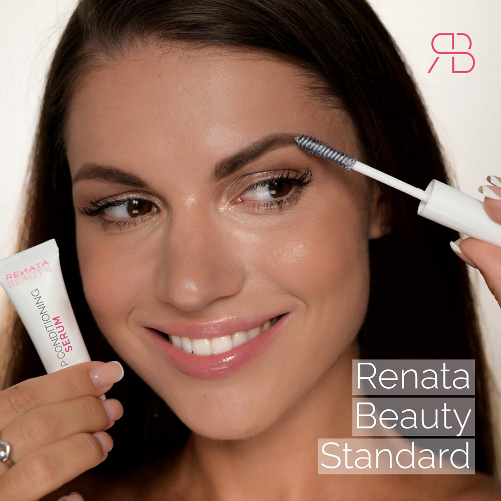Brillo saludable y flexibilidad, RB Renata Beauty, resultado suave en cejas y pestañas.
