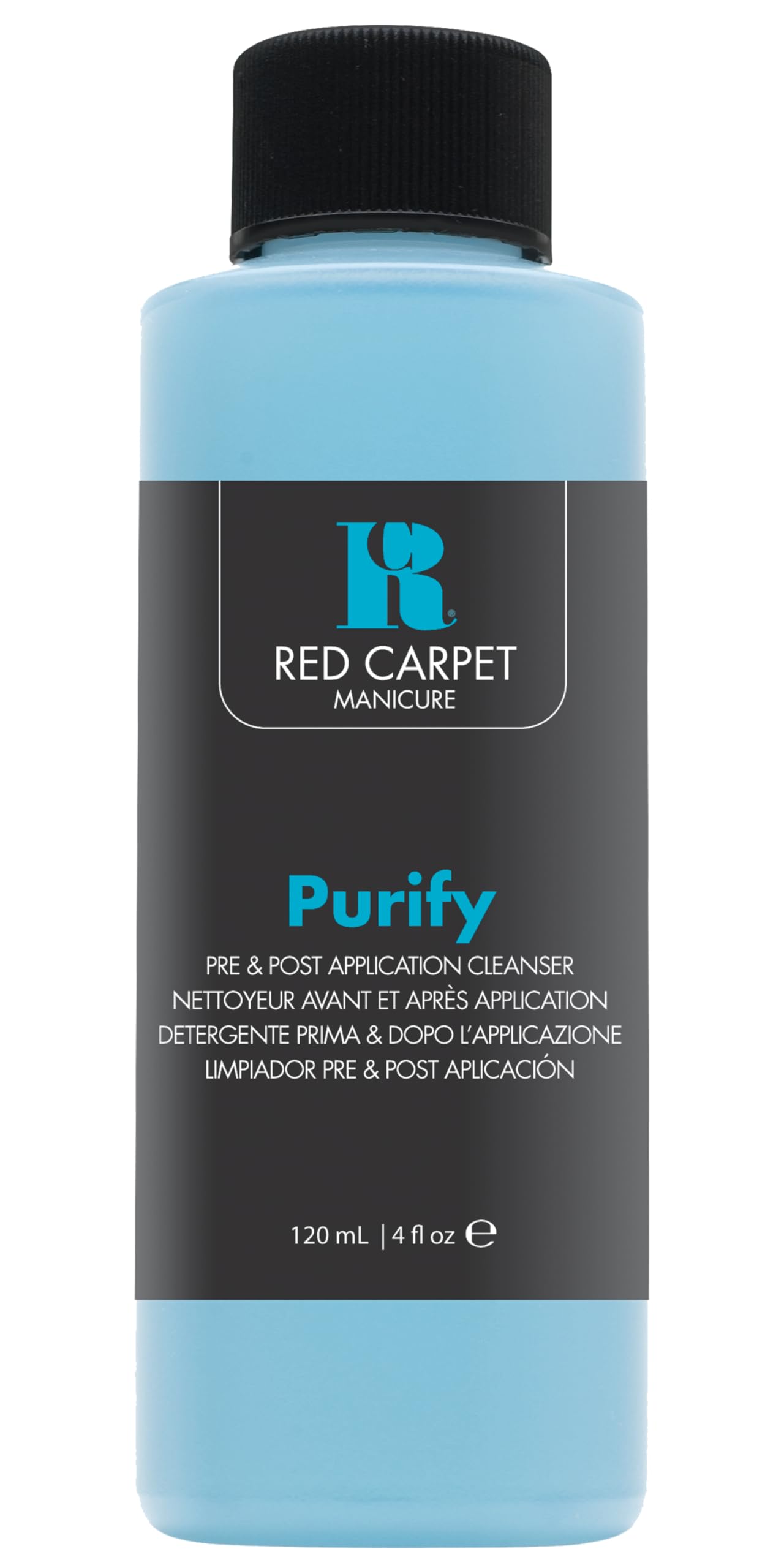 RC Red Carpet Manicure Purify frasco-vertido: limpiador para uñas para eliminar residuos pegajosos