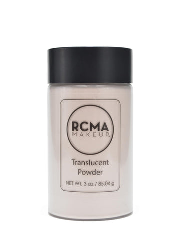 RCMA Polvo Translúcido aplicado con brocha para fijar base