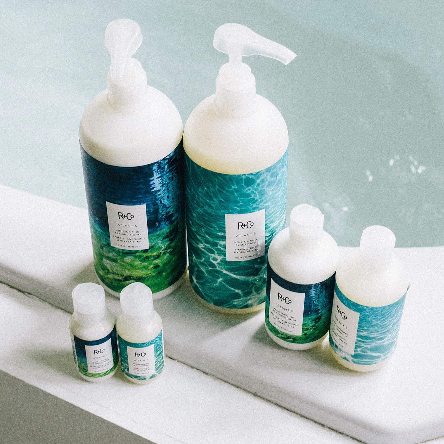 R+Co Atlantis formulation vitaminée renforçant les cheveux.