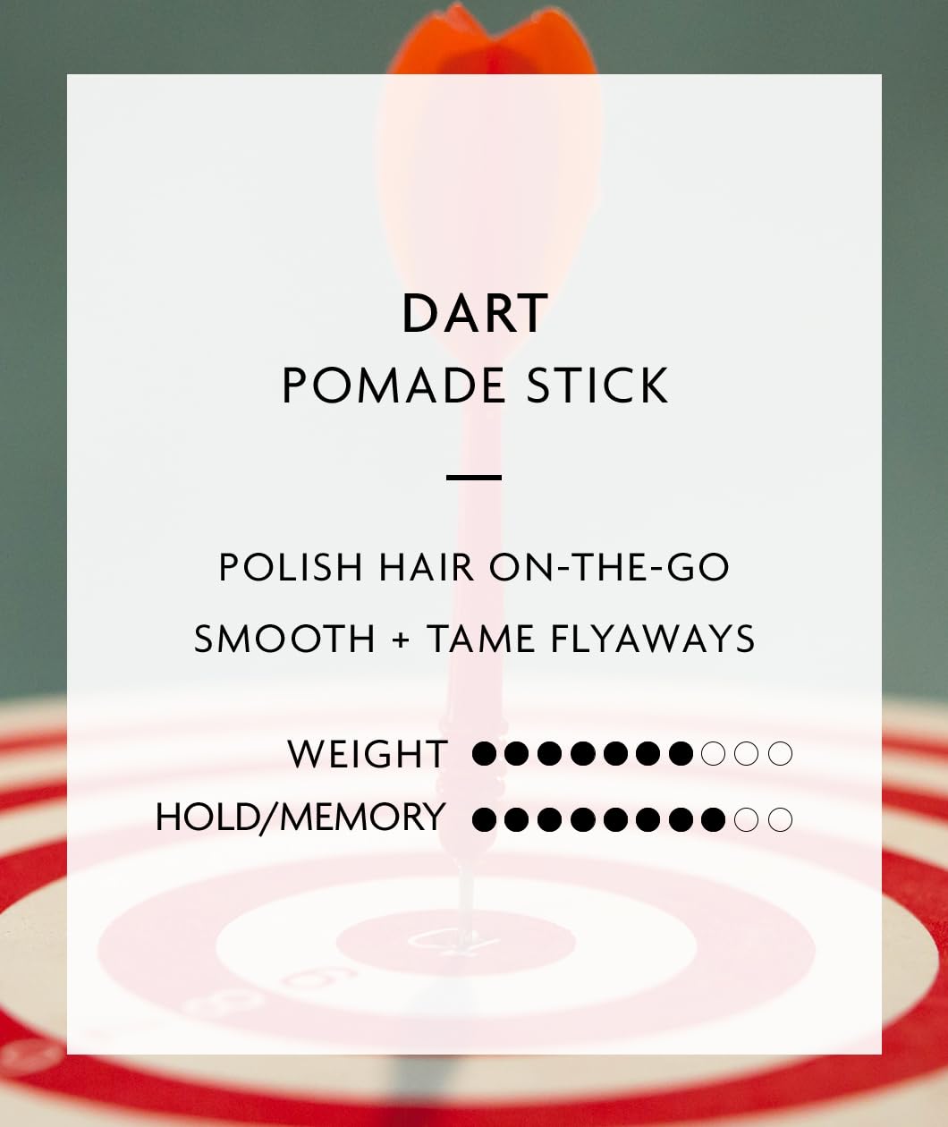 R+Co Dart Pomade Stick aplicación suave sin esfuerzo en cabellos cortos
