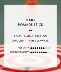 R+Co Dart Pomade Stick aplicación suave sin esfuerzo en cabellos cortos