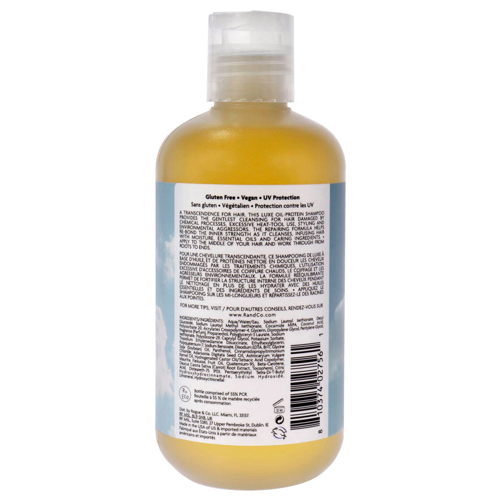 R+Co Baobab reparador, etiqueta clara con ingredientes y cuidado.