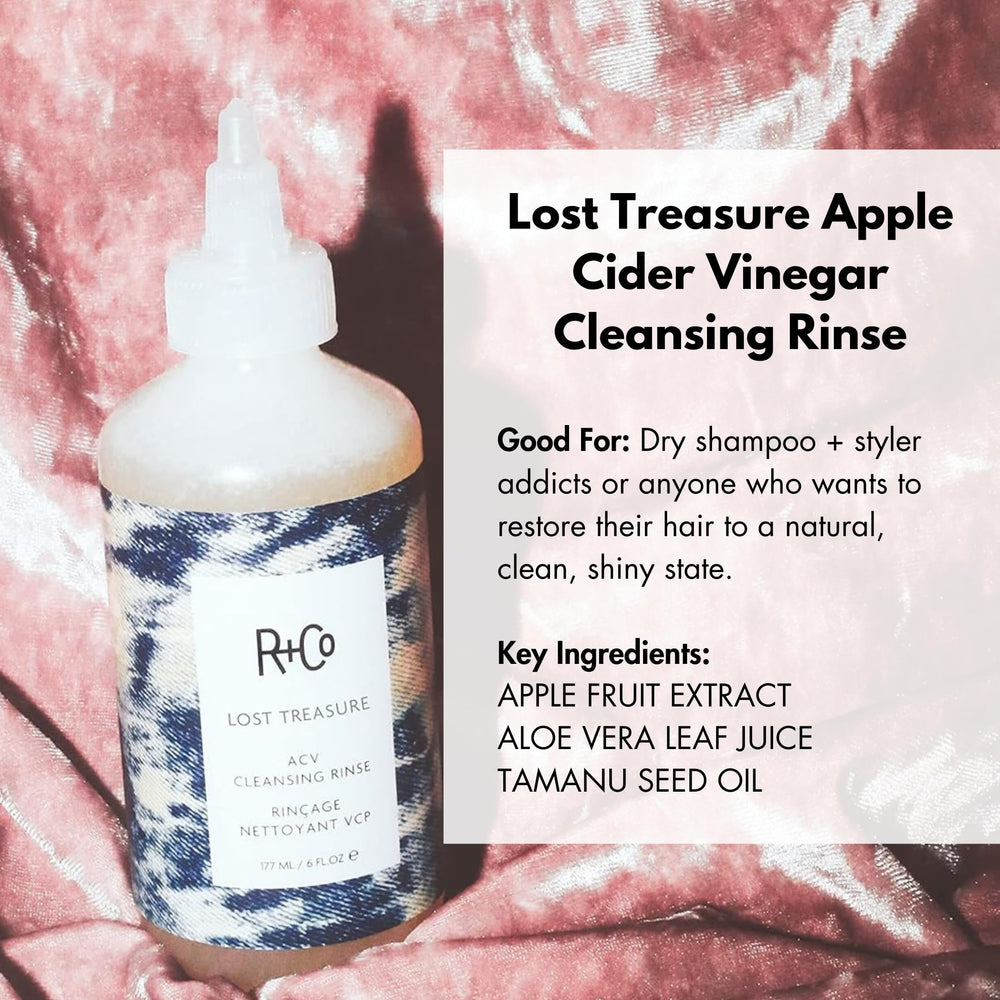 R+CO Lost Treasure espuma-limpieza espumosa que detoxifica sin peso.
