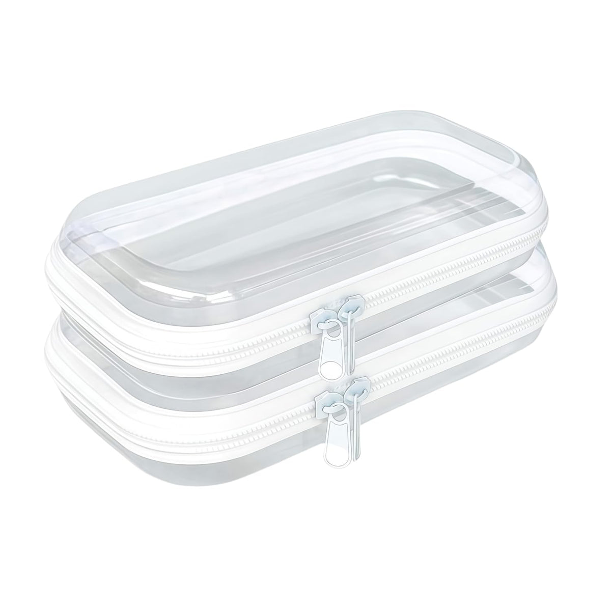 Rdttlv caja cierre duro transparente, ideal para identificar objetos al instante.