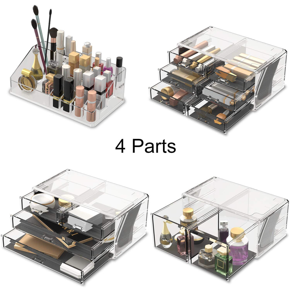 READAEER Organiseur Maquillage ensemble modulaire empilable