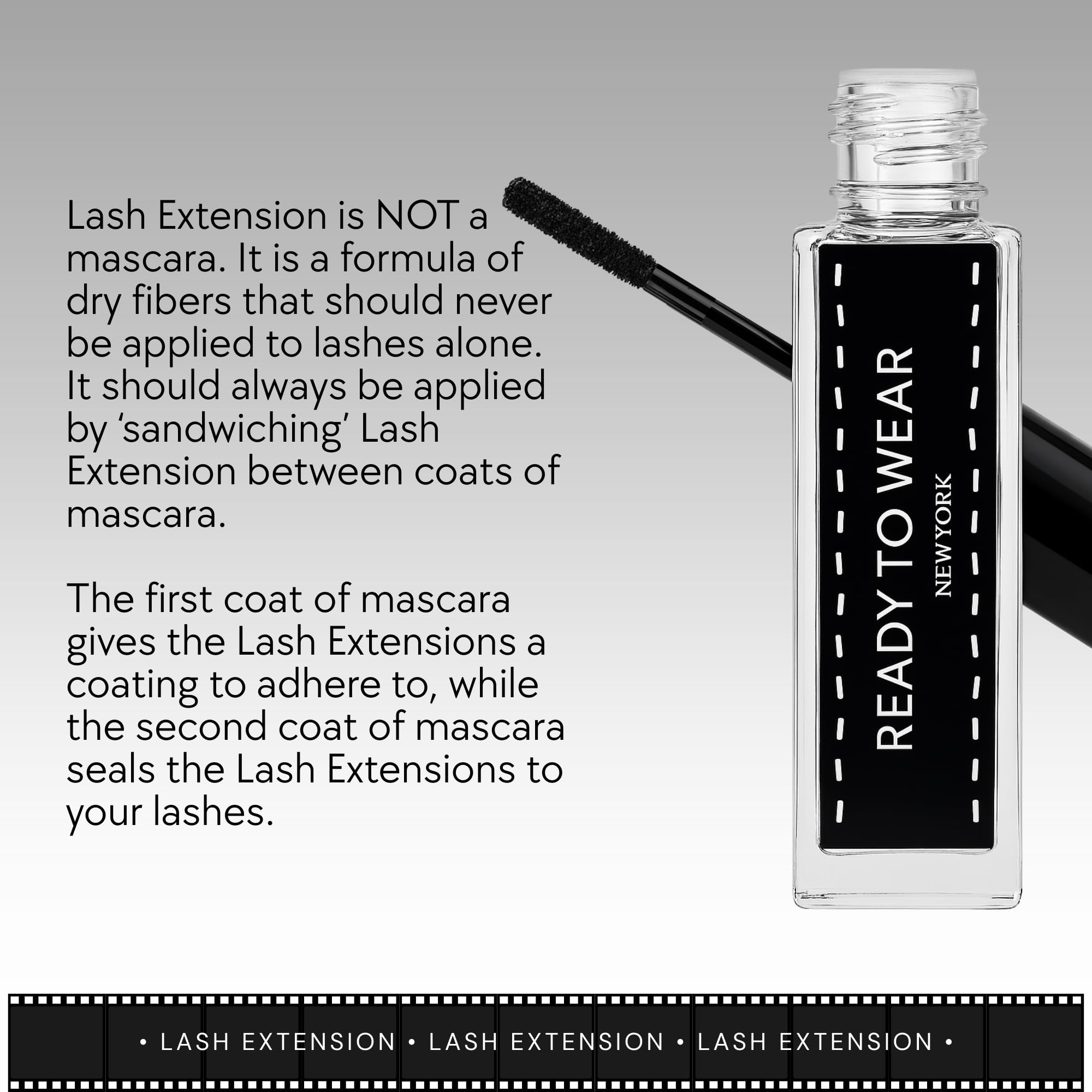 Ready To Wear Lash Extension : emballage produit élégant et prêt à tester.