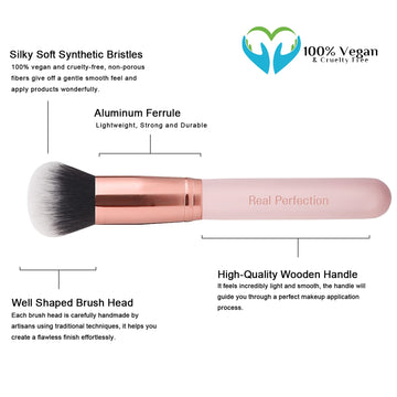 Real Perfection brocha de corrector para cubrir imperfecciones con precisión.