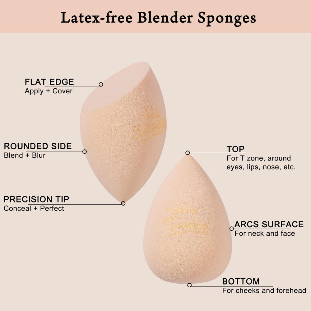 Real Perfection esponjas con poros finos para minimizar desperdicio de producto