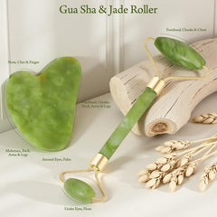 Real Perfection rodillo de jade para cara con masaje refrescante y absorción de productos