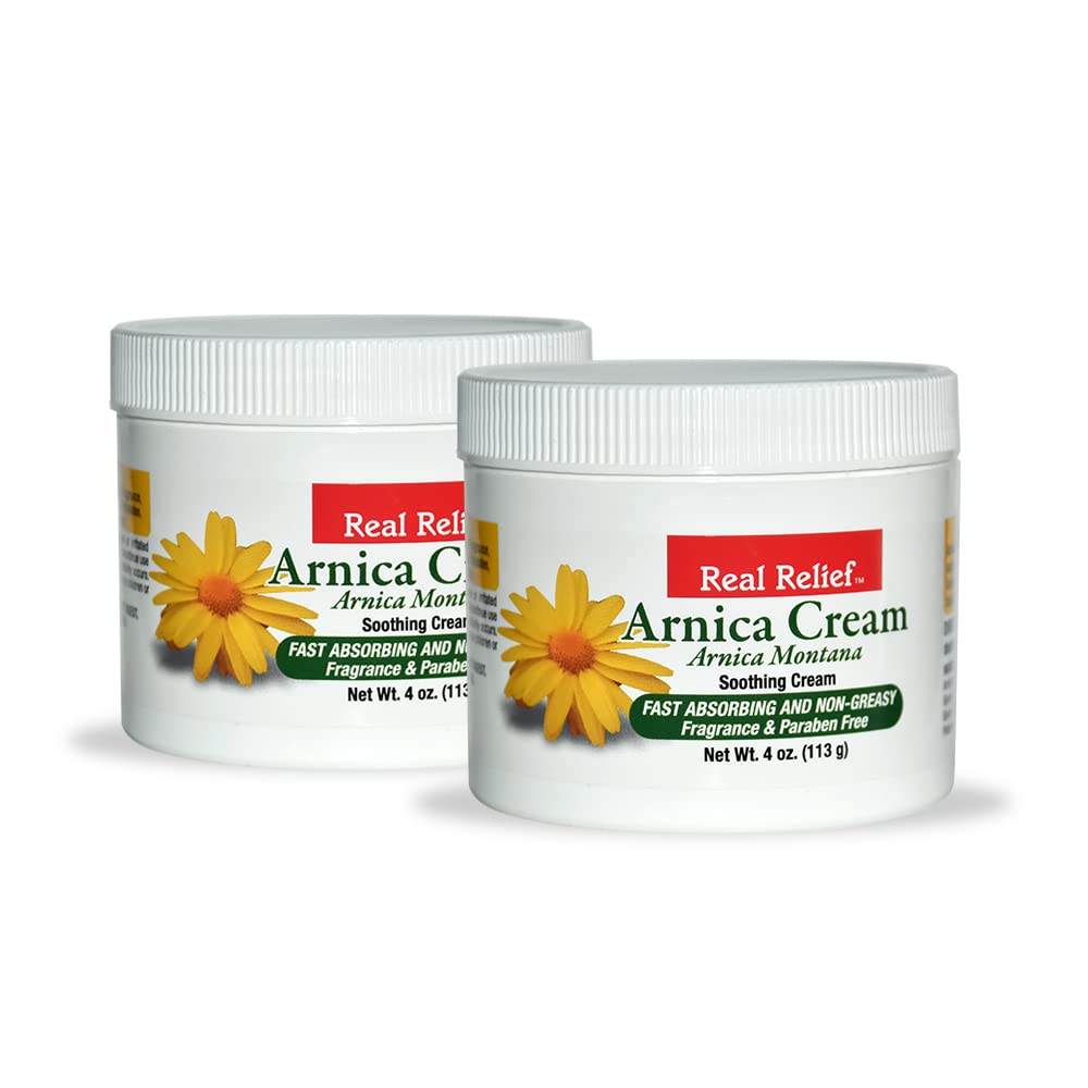Real Relief Arnica Crema envase para aplicación suave y rápida