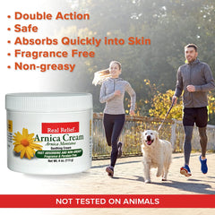 Real Relief Arnica Crema para masaje, comodidad suave